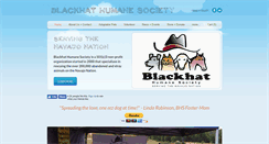 Desktop Screenshot of blackhathumanesociety.org