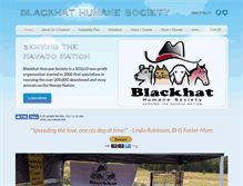 Tablet Screenshot of blackhathumanesociety.org